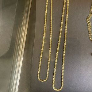 10k rope chains selling both as a bundle